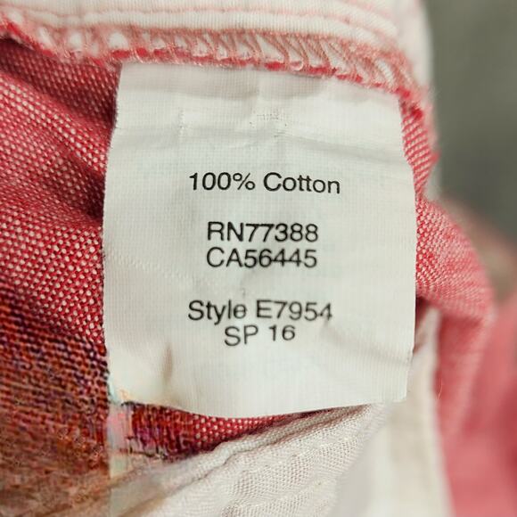 J Crew Gramercy Shorts sz 34 Men Crosshatch Pink Red 8" Preppy Chino Bermudas - Picture 4 of 10